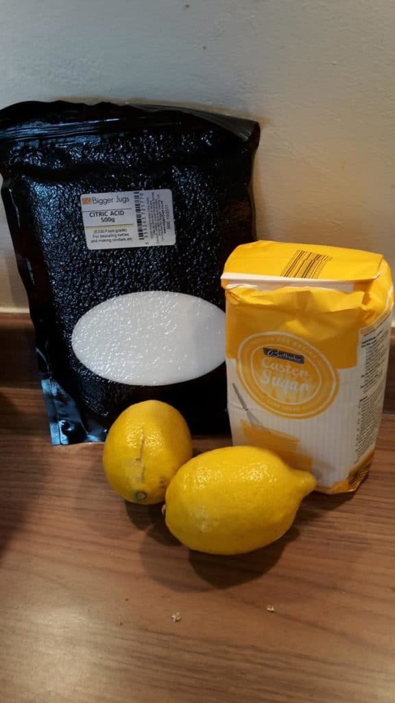 Elderflower cordial ingredients